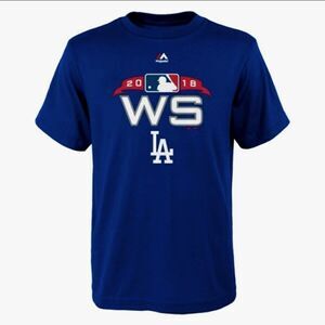 NEW Majestic MLB LA Dodgers 2018 World Series Tee